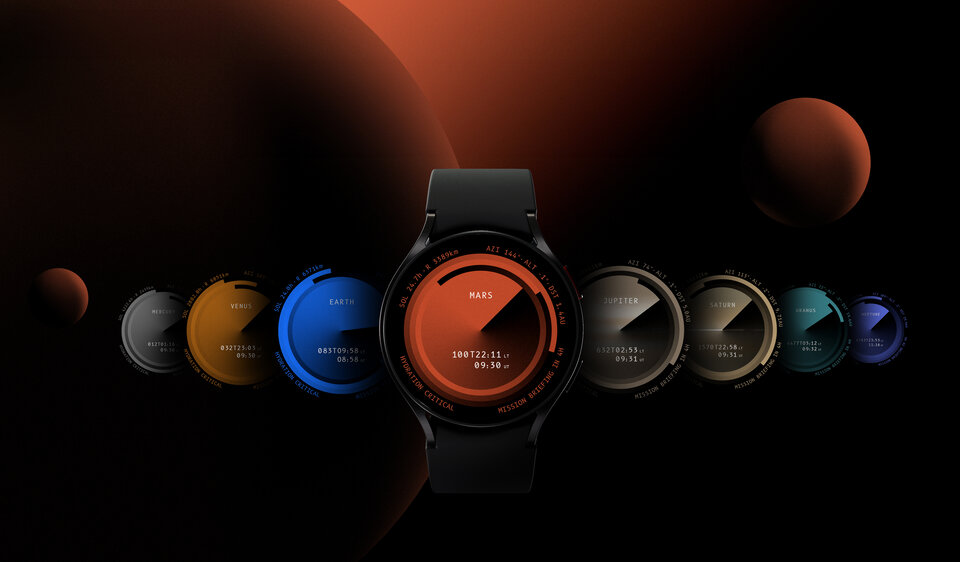With the new watch face, users can select a dial for any of the planets in our Solar System.