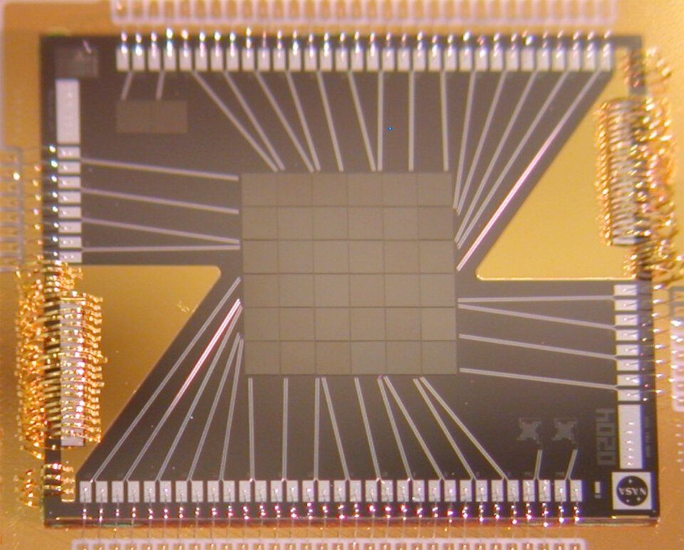 Detector plane of the Resolve instrument on XRISM