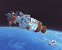 Ulysses release from Space Shuttle