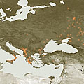 Hot spots across Southeastern Europe