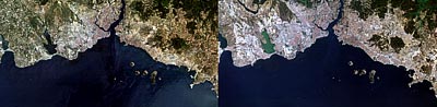 Landsat view of Istanbul