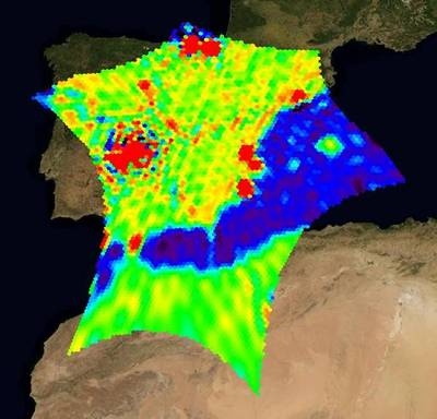 Contaminated SMOS data