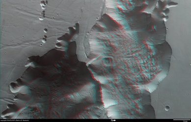 3D view of Tithonium Chasma