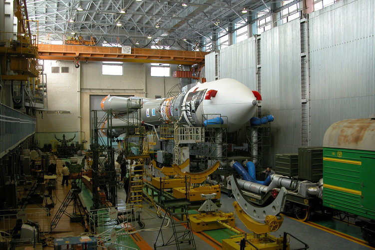 Venus Express Spacecraft in the MIK-40 integration building