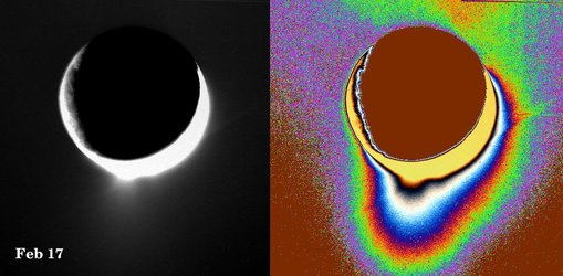 Water-vapour jets rise from Enceladus's south pole