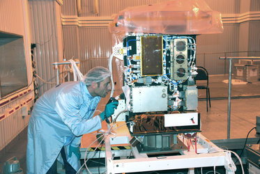 Inspection of Proba-2 internal compartments