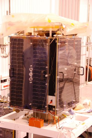 Proba-2 with solar panels mounted