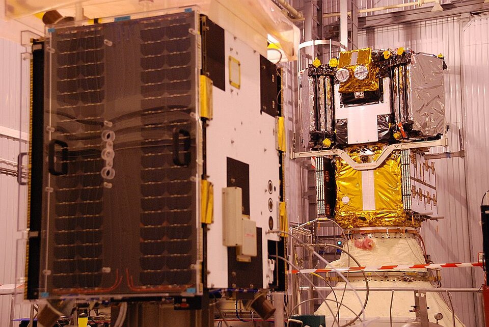Proba-2 with its big brother SMOS in the background…