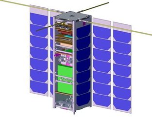 CAD drawing of OPS-SAT