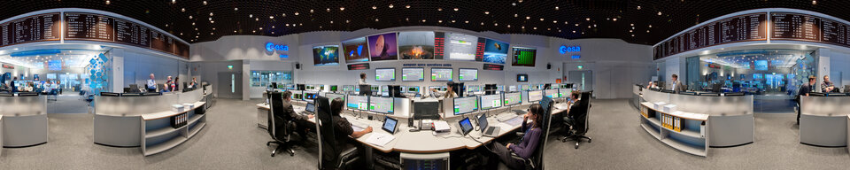 ESA's Main Control Room in Darmstadt 