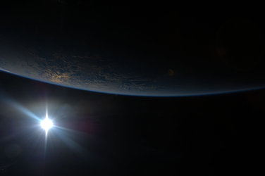 Sunset in orbit