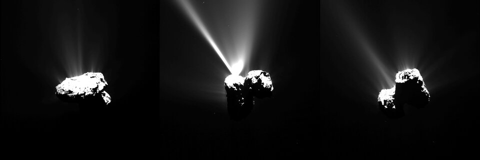 Rosetta images of Comet 67P as it approaches perihelion
