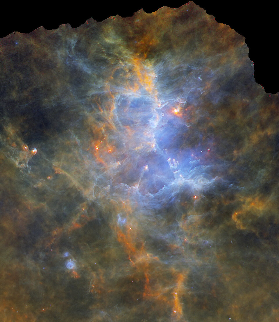Herschel’s view of the Eagle Nebula