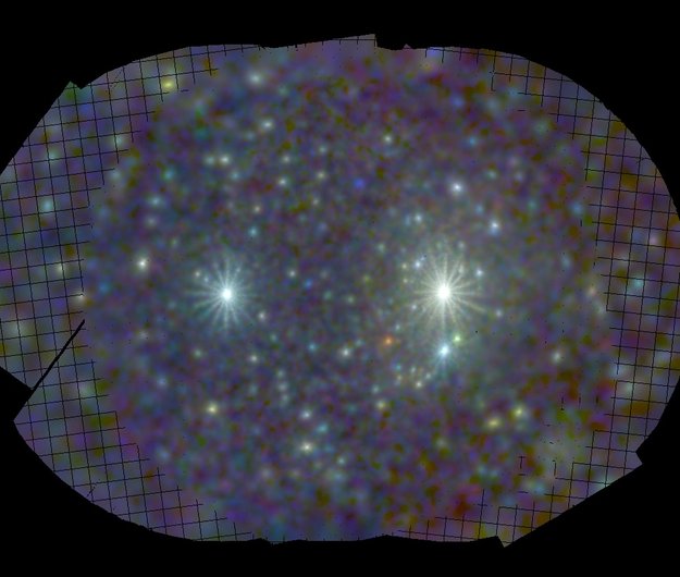 False-colour view of galaxy M81