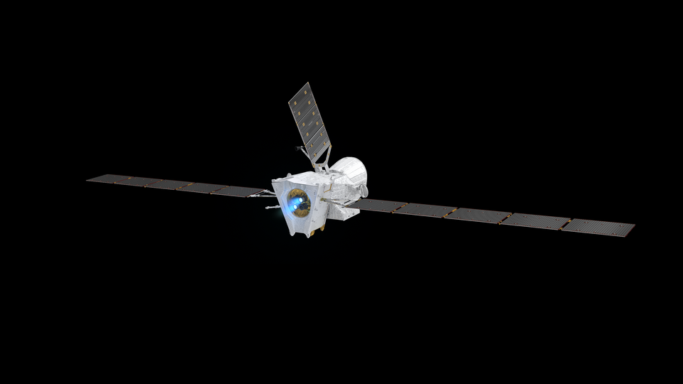 Thrusters firing on BepiColombo
