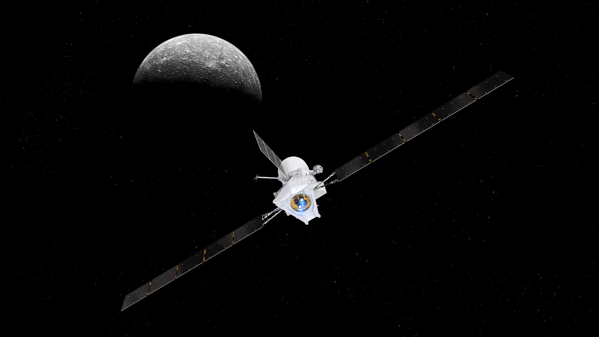 It takes seven years and nine gravity-assist manoeuvres for the BepiColombo mission to reach its destination
