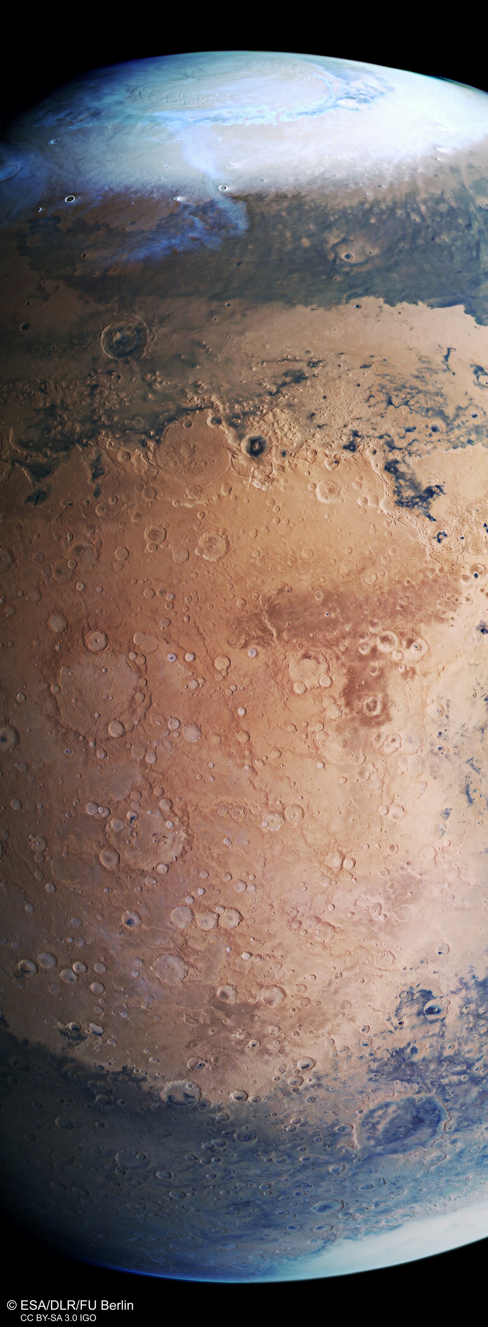 Mars Express view of Terra Sabaea and Arabia Terra