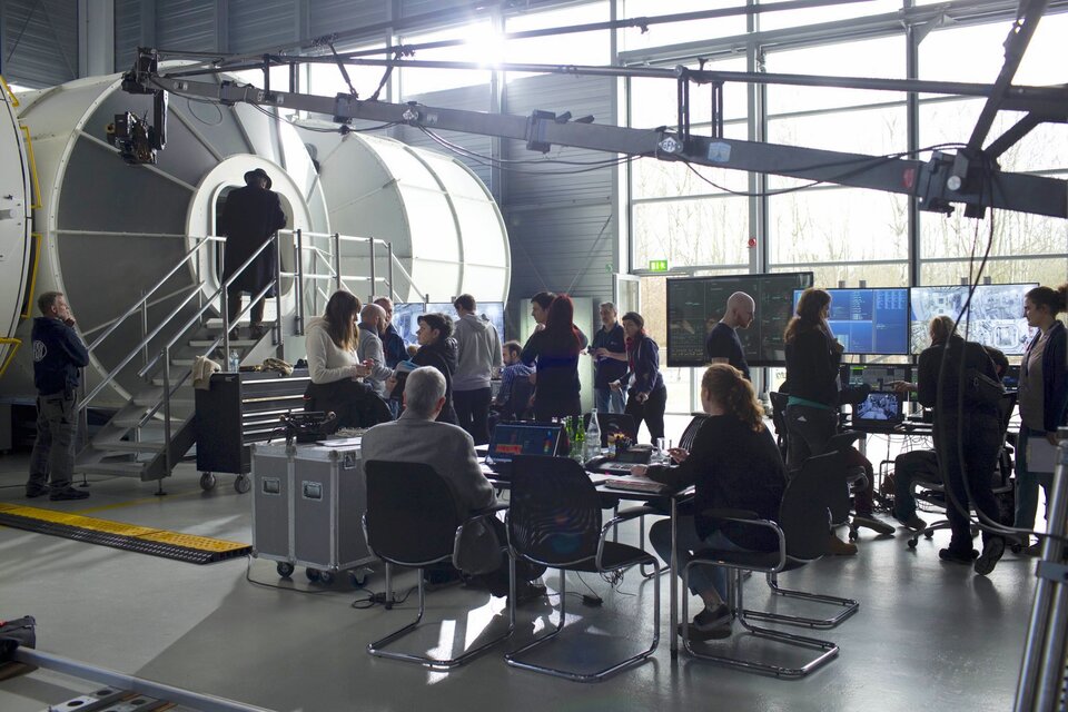 Voor de film Proxima uit 2019 filmde een ploeg van 60 mensen op ESA’s Europese astronautencentrum (EAC). 