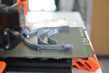 3D printer at EAC printing components for face shields