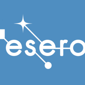 ESERO logo square blue background