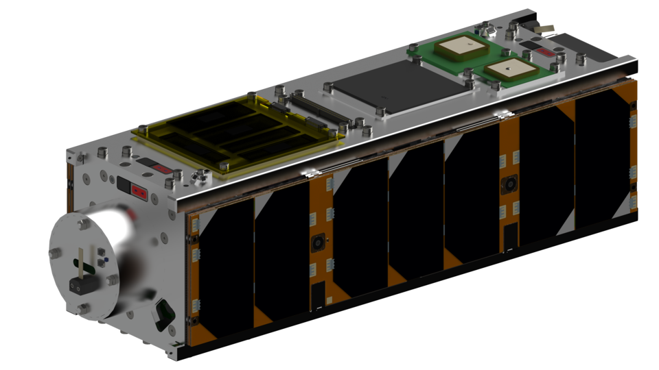 The 3-Unit-Cubesat in its launch configuration