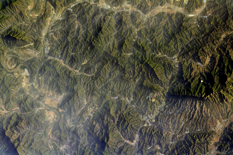 Great Wall of China from space