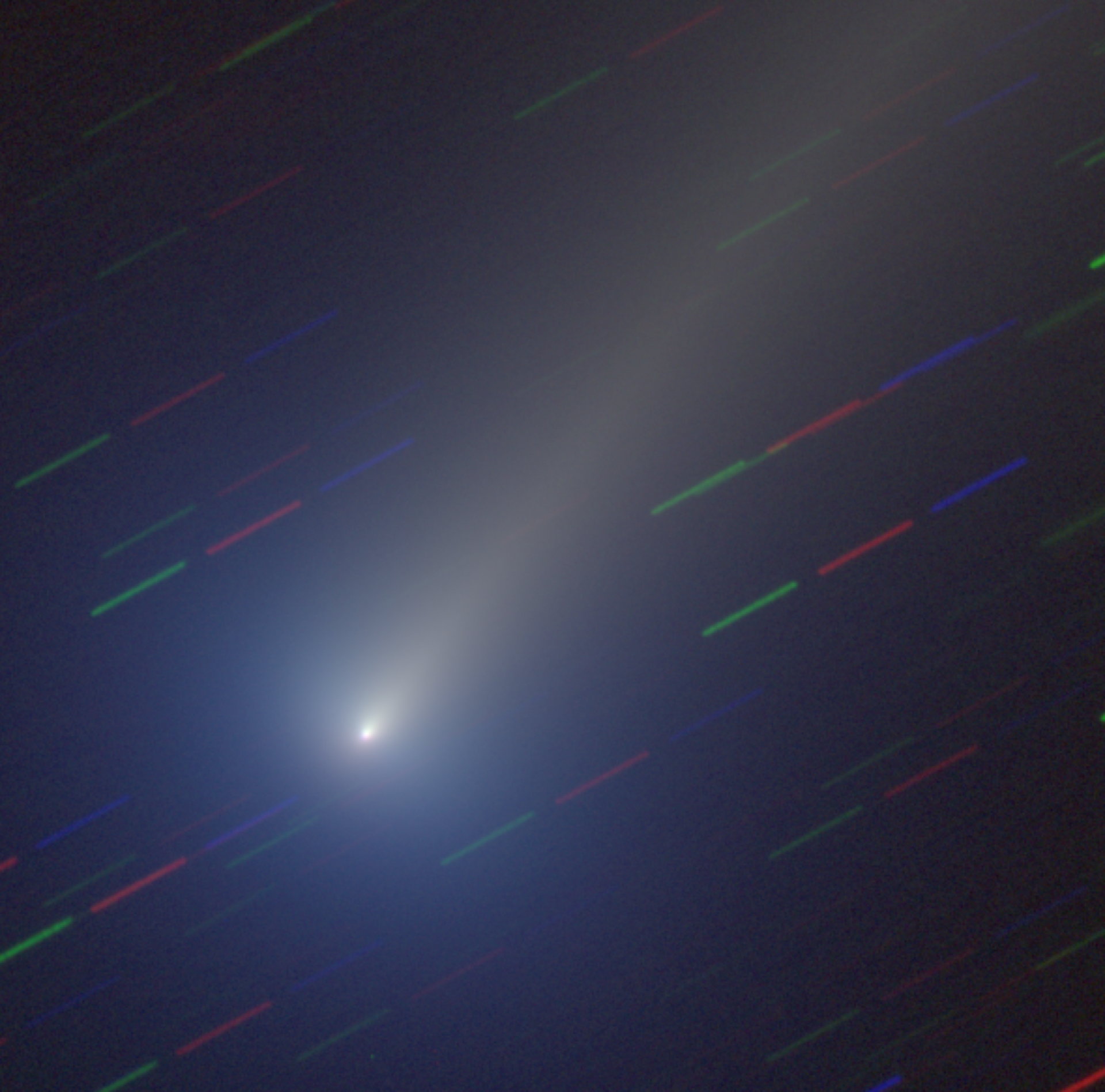 Real colour composite image of comet Leonard