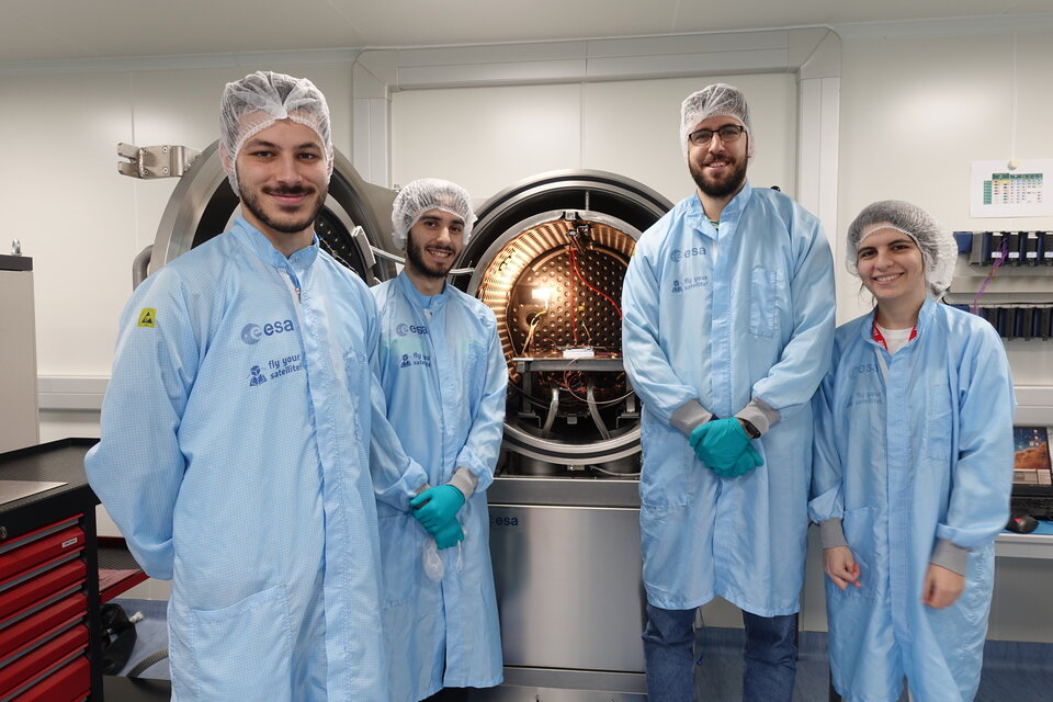 CubeSat team SpaceDot ready for thermal-vacuum testing