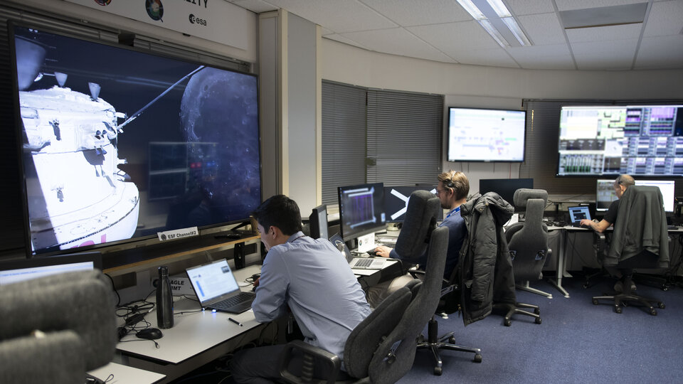 ESA Artemis I Kontrollraum in the Niederlanden