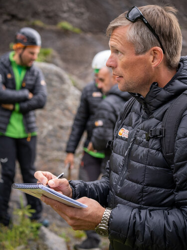Andreas Mogensen at the PANGAEA course in Lofoten, Norway