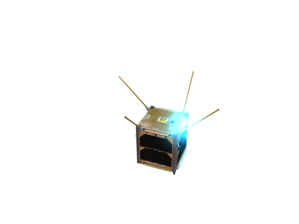 A render of the LEDSAT educational 1U CubeSat