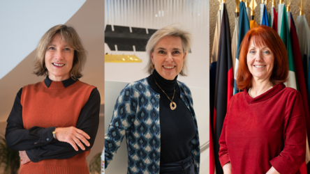 ESA Directors Geraldine Naja, Simonetta Cheli, Carole Mundell