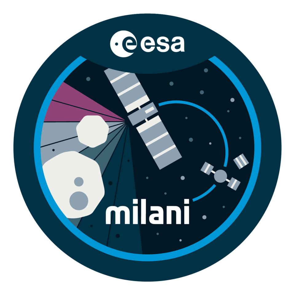 Milani's new mission patch, chosen through a contest