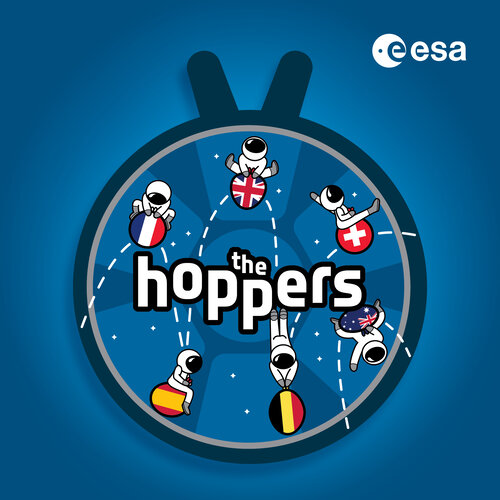 The Hoppers - name and key visual for the ESA astronaut class of 2022