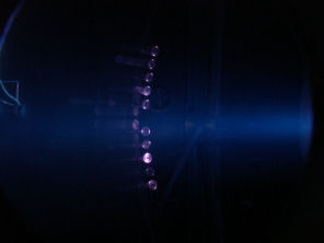 Figure 1. The Faraday cup in the DS4G beam.
