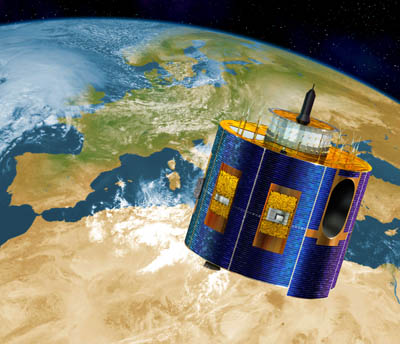 Artist's view of Meteosat Second Generation (MSG)