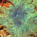 False-colour image of Kathmandu with a reduction