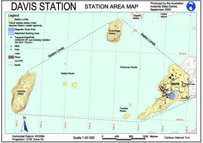 overview map Davis Station