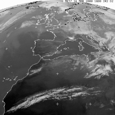 Meteosat image, 16 March 2000