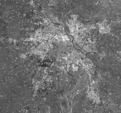 Radar image of Dehli, 62.5 m resolution