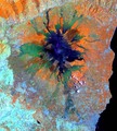 Mount Etna - Landsat 4, 5, 3 band combination