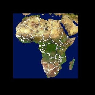 SPOT-4 vegetation image of Africa