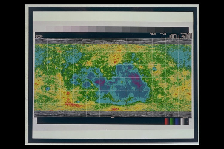 Clementine albedo map of the Moon