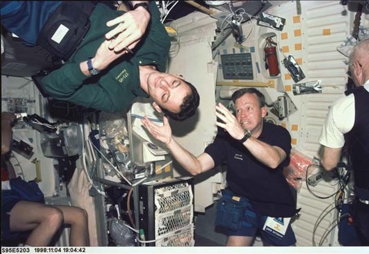 Duque during STS-95 mission