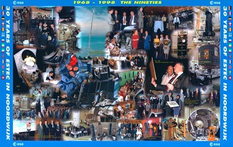 Photo montage commemorating 30 years of ESTEC