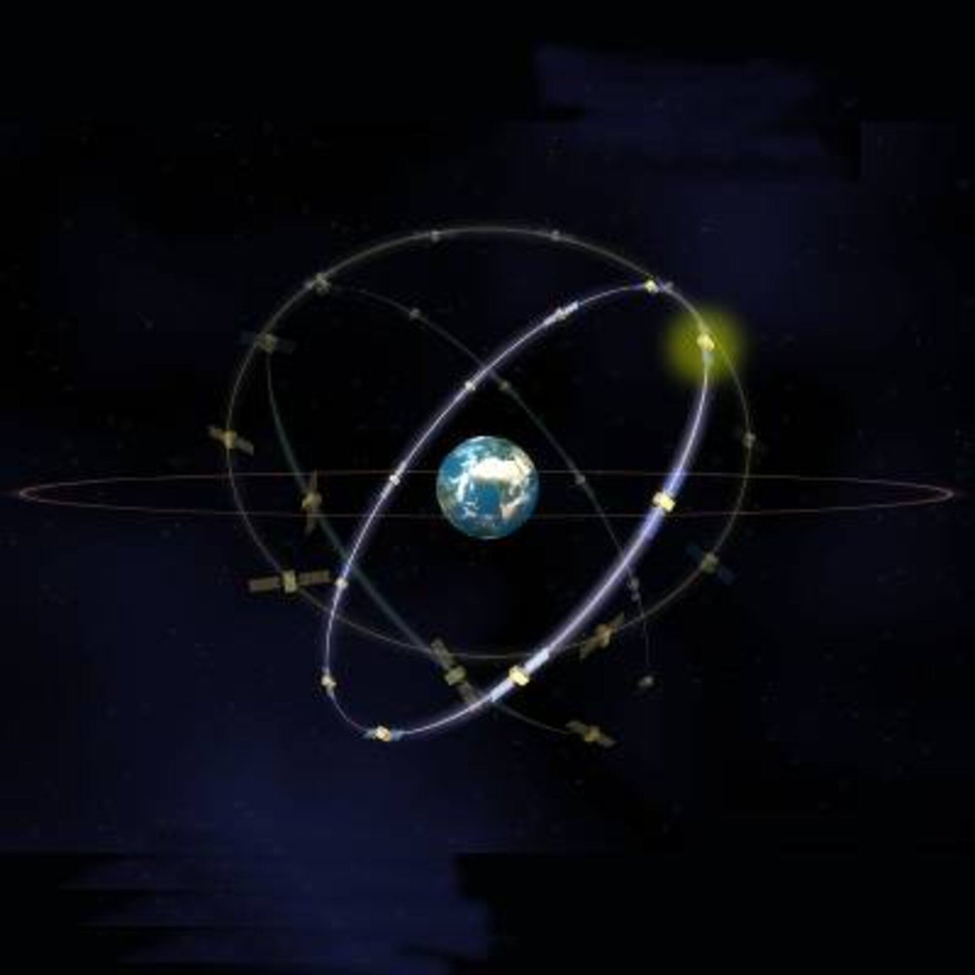 ESA - Galileo : constellation of navigation satellites