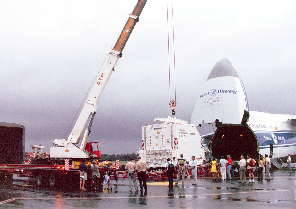 MSG arrival at Rochambeau airport in French Guina