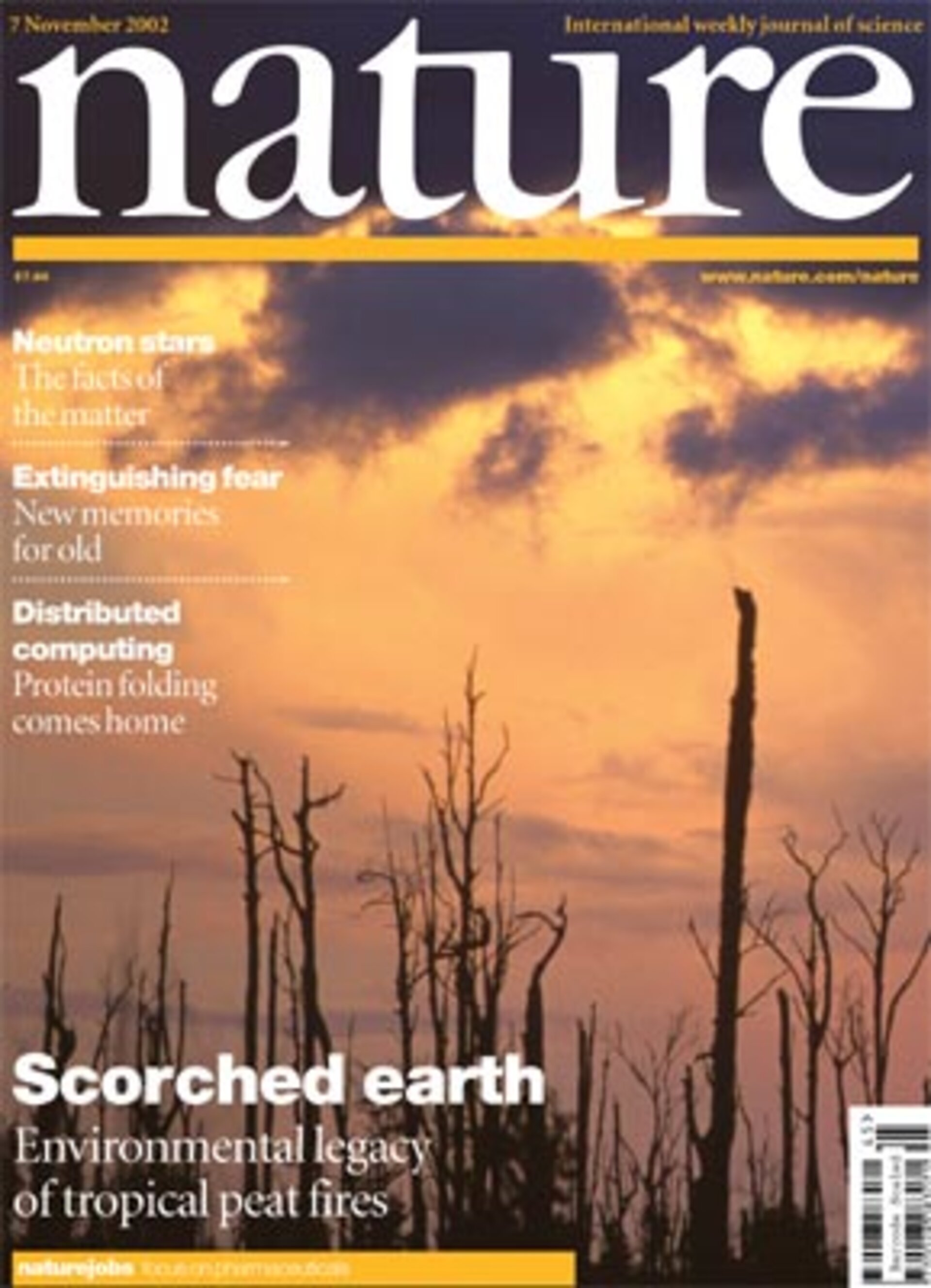 Gepard Pløje Insister ESA - Nature magazine cover