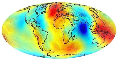 The geoid (EGM96 model)