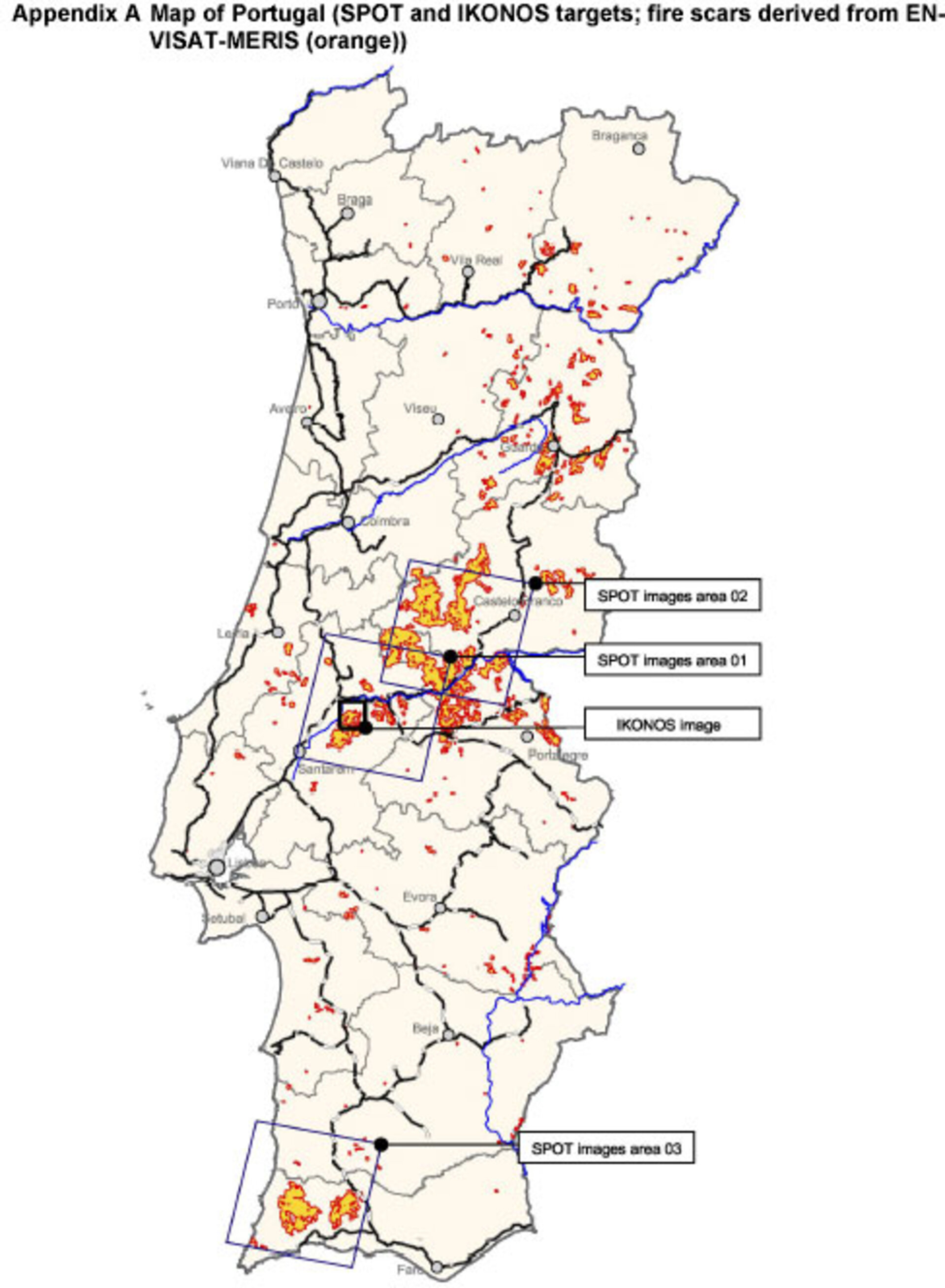 ESA - Charter map of Portuguese burnt scars